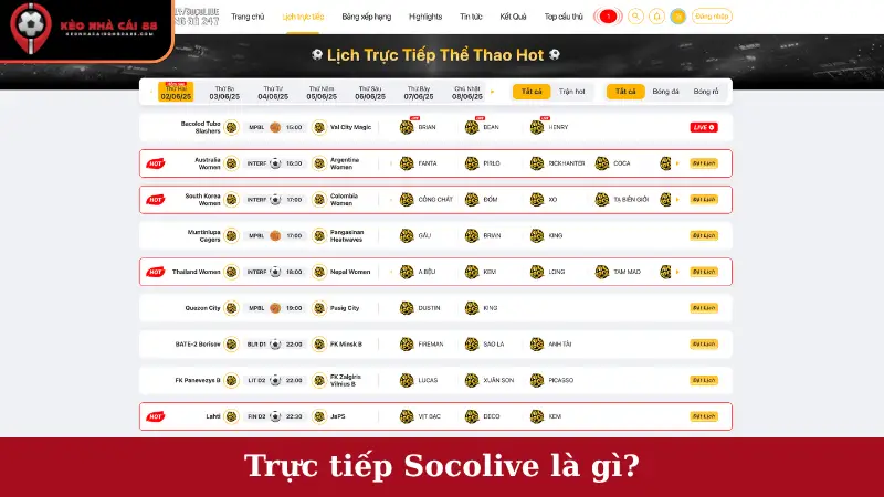 Trực tiếp Socolive là gì?