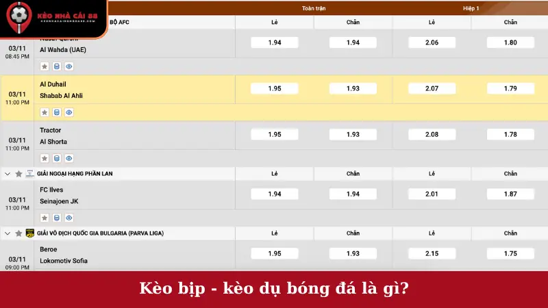 Kèo bịp - kèo dụ bóng đá là gì?